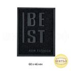 Нашивка Best 6х4,6 см, МГ0638188, цвет черный в Магазине-мастерской ШИТЬЕ в Кемерово