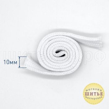 Шнур плоский плетеный ш.1 см, в нарезку от 1 см в Кемерово