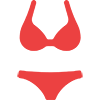 Красные купальники Victoria's Secret